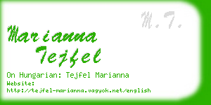 marianna tejfel business card